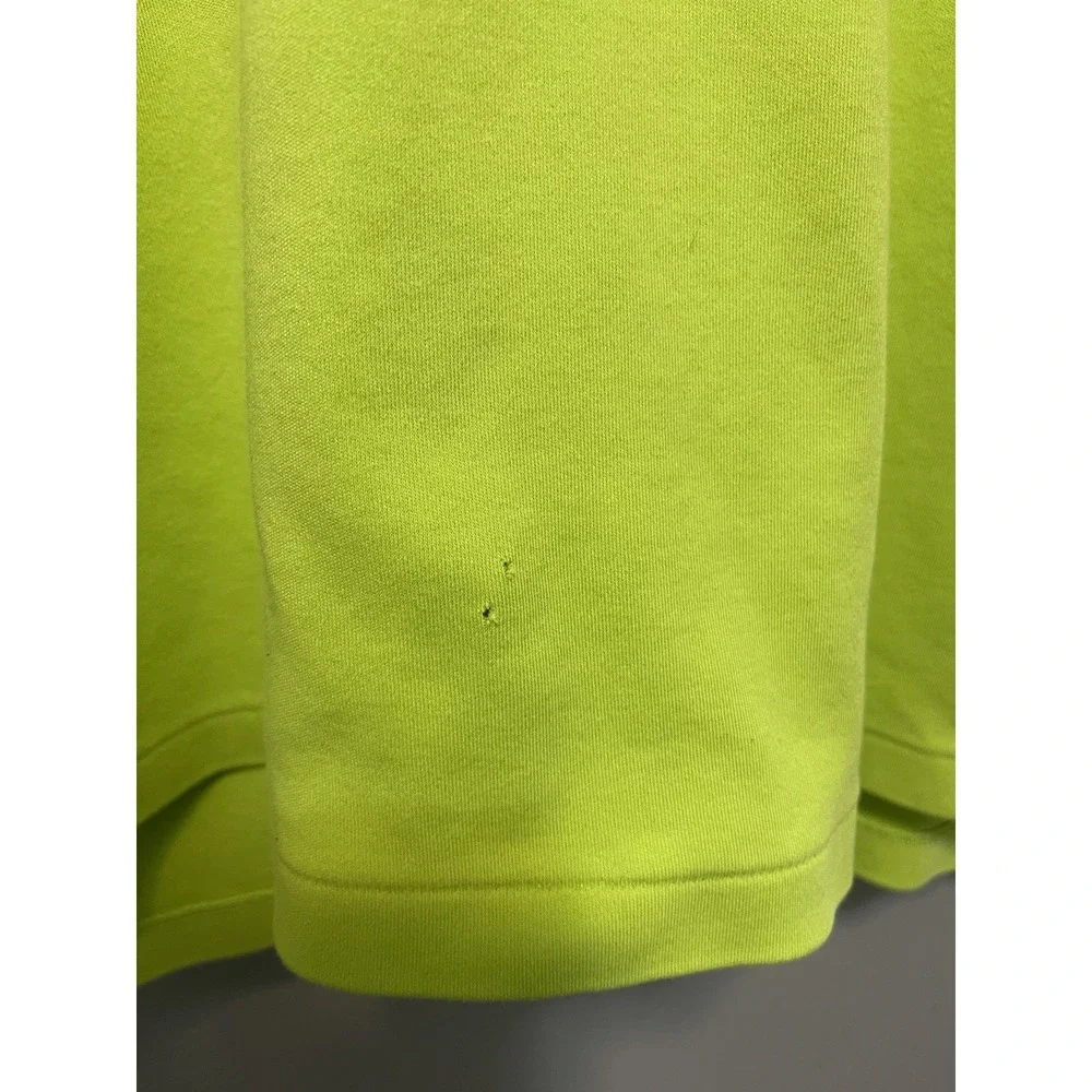 Ralph Lauren Performance Neon Green Golf Polo Shirt Mens Large Custom Fit READ